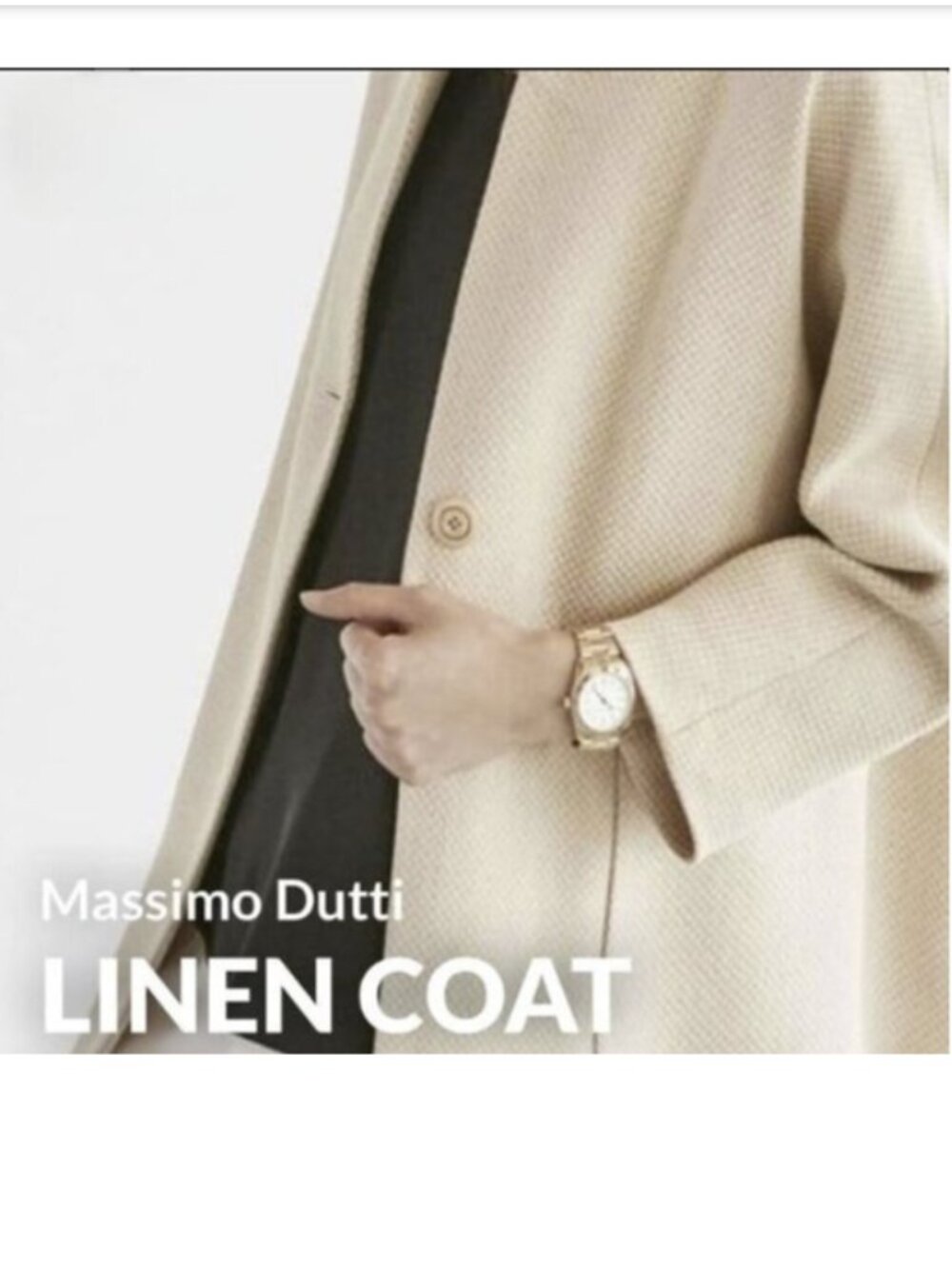 Massimo Dutti Linen Coat- Gorgeous! - Picture 1 of 16